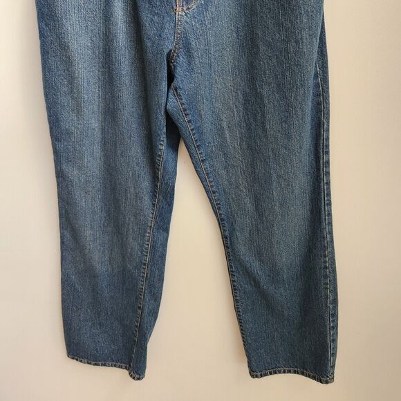 Chaps Jeans Men 42x32 (Fit 42.5x31.75) Blue Denim Straight Leg Grunge Retro Boho - Picture 3 of 16